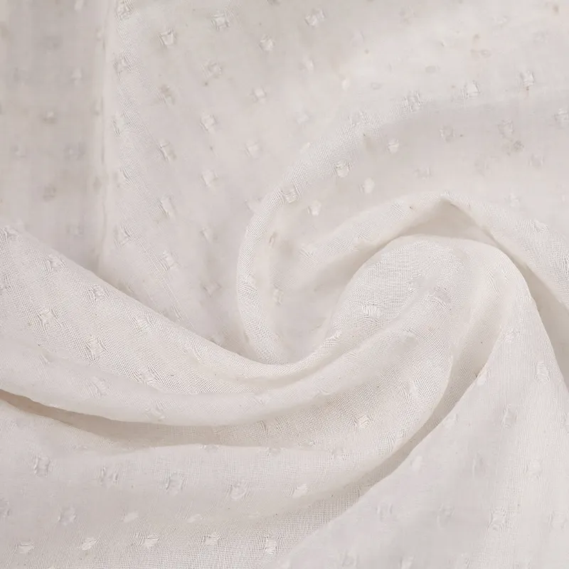 Pequena mancha jacquard tecido dyeable natural de cetim de seda tecidos de algodão para cortina de roupas