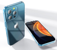 Léger Transparent PC TPU prêt à expédier coque arrière de téléphone portable dur pour Iphone 11 12 13 14