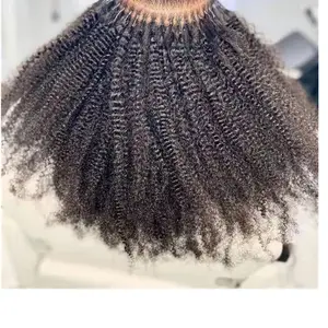 Mongoolse Afro Kinky Krullend Ik Tip Microlinks Vlechten Human Hair Extensions 100% Virgin Haar Geen Inslag