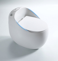 Nouveaux articles sanitaires de haute qualité Types siphoniques en céramique Wc cuvette de toilette en forme d'oeuf
