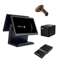 Sistema POS RUINAI de 15.6 Pulgadas con Pantalla Táctil Dual WINS/Android y 3 Años de Garantía para Hostelería y Pequeñas Empresas
