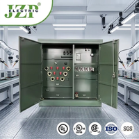 Transformateur immergé dans l'huile à enroulement en aluminium monté sur socle JZP ZGD 10kV 1000kVA, refroidissement ONAN/ONAF, système de distribution triphasé