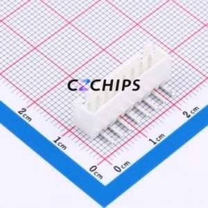 HC-XH-8AW-TW Wire-to-Board Pin Header Bent Lead Through Hole,P=2.5mm Connector 1x8P 2.5mm Right Angle Insert XH - Product Image 1