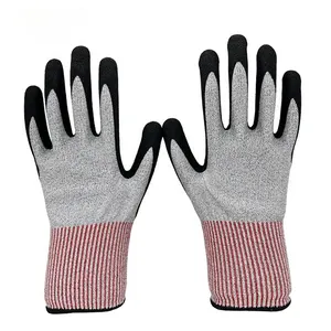 Sandy Nitrile Handschuhe Anpassbare ANSI A3 Anti Cut Handschuhe Produkte Industrie handschuhe Sicherheit