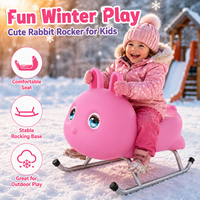 Planche à neige en PE avec surface inférieure antidérapante épaissie, siège confortable adapté aux enfants, forte adhérence, vitesse rapide, base lisse et durable, stable