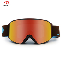 Lunettes de ski pour la neige Jiepolly OTG anti-UV pour l'extérieur, magnétiques anti-buée Oem Odm, protection Uv400, lunettes de ski pour la neige