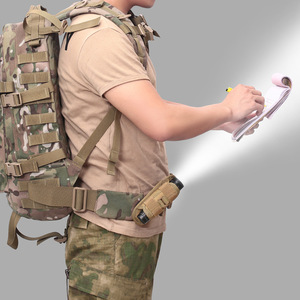 Estuche de Almacenamiento Portátil para Linterna de Exterior, en Forma de Barril, de Nailon 1000D, Práctica Funda de Transporte para Linterna de Camping y Senderismo - Product Image 5