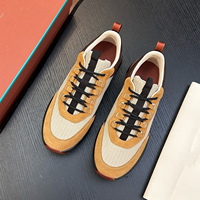 Sepatu Loafer Pria Kulit Asli Italia Original Craft, Sepatu Jalan Santai Tali Tipis, Alas Kaki Pria untuk Semua Musim
