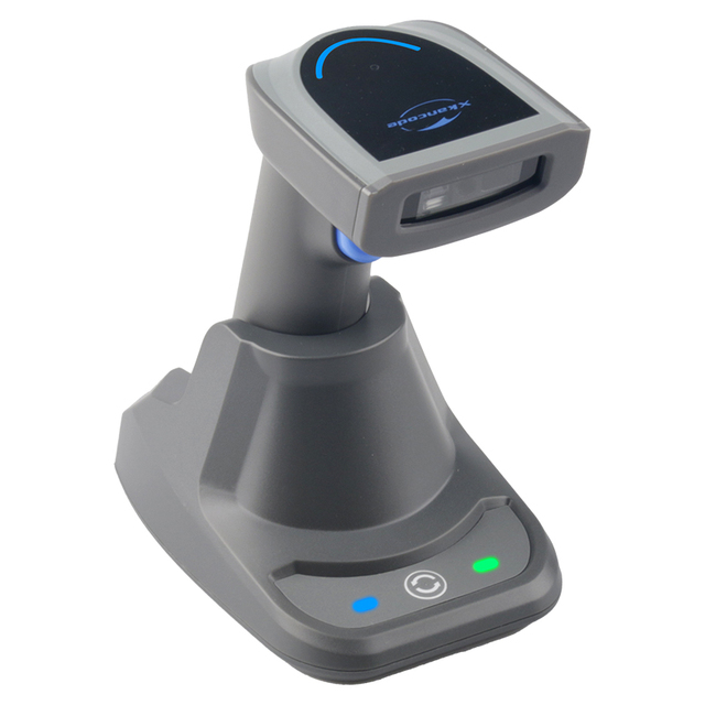 Xkancode High Resolution 2.4G BT Cordless 1D Barcode Reader With Charging Cradle 1D CCD Wireless Barcode Scanner