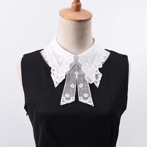 Wholesale TA Brand French Lace Embroidery Floret Collar Accessories Half <strong>Shirt</strong> Detachable Collar Women <strong>Dickey</strong> Sleeveless - Product Image 2