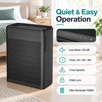 Purificateur d'air sur pied pour animaux domestiques, élimination des odeurs, pour chambre, bureau, salon, avec CADR 280, OEM ODM, entrepôt américain et certifications CE FCC