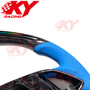 Volant de voiture en fibre de carbone forgée personnalisé avec LED pour Chevrolet Corvette C7 C5 C6 C8, Camaro ZL1 SS, Malibu, Cruze, Silverado - Product Image 2