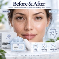 Crème Visage Fermentée au Peptide de Cuivre Bleu GHK-Cu Anti-Âge Raffermissante Lissante Rides et Ridules Réparatrice Hydratante