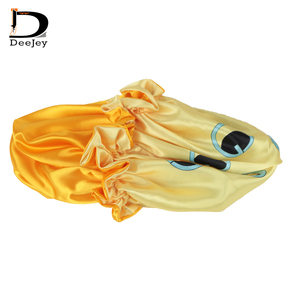 Bonnets double couche imprimés avec logo intégral en satin <span class=keywords><strong>Bonnet</strong></span> pour cheveux en soie avec logo personnalisé pour femmes - Product Image 4