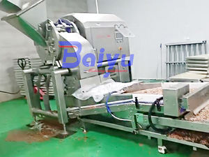 Machine à découper la viande congelée à grande échelle Baiyu, idéale <span class=keywords><strong>pour</strong></span> la lyophilisation des aliments <span class=keywords><strong>pour</strong></span> animaux et la fabrication de saucisses - Product Image 4