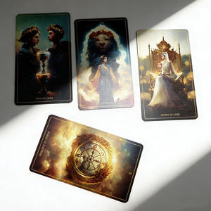 Baraja de <span class=keywords><strong>Cartas</strong></span> con Bordes Dorados Personalizados, Impresión de <span class=keywords><strong>Cartas</strong></span> de Tarot y Oráculo, Papel de Oráculo de <span class=keywords><strong>Amor</strong></span> de 350 g/m², <span class=keywords><strong>Cartas</strong></span> de Tarot de Afirmación con Guía - Product Image 1