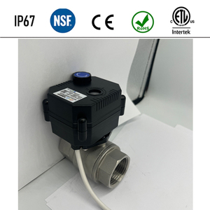 Vanne à boisseau sphérique motorisée Flomarvel FH-S FH-MO IP67 110V avec commande manuelle et indicateur, en laiton et acier inoxydable 304, pour UPVC, DN8 DN10 DN15 DN20 DN25 DN32 - Product Image 4
