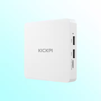 KICKPI KP1 Versi Global Pemutar Media Streaming 4K HDR 2/16GB 4k 1080P Quad Core Bersertifikasi Google Remote BT ATV Android TV Box