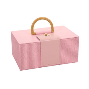 En stock, boîtes cadeaux cosmétiques portables de luxe, emballages pour pulls, boîtes en cuir PU pour mariage, bonbons, boîtes de demande en mariage pour demoiselles d'honneur - Product Image 5