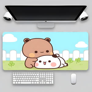 Tappetini per tastiera Dudu e Bubu da 800x400mm tappetino per <span class=keywords><strong>Mouse</strong></span> da gioco grande tappetino per <span class=keywords><strong>Mouse</strong></span> carino <span class=keywords><strong>tappeto</strong></span> per Mausepad da tavolo GamerMat - Product Image 5