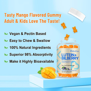 Gomitas de Zeaxantina y Luteína Naturales para Niños Vanwin, Fórmula de Extracto <span class=keywords><strong>Herbal</strong></span> de Arándano, Suplementos para una Buena Salud Visual - Product Image 4