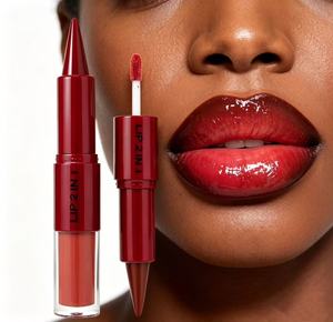 Lápiz Labial y Brillo Labial de Doble Punta Personalizable, Maquillaje Labial 2 en 1 de Larga Duración y Alto Brillo, Venta al Por Mayor Disponible, Cosmético - Product Image 6