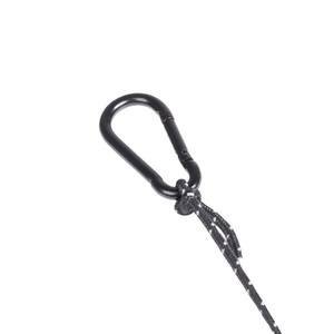 ตัวปรับเชือกอัตโนมัติ 3.8 ซม. x 12 ม. ไนลอนสีดำ อุปกรณ์ยึดเต็นท์สำหรับตั้งแคมป์กลางแจ้ง ดีไซน์รอกพร้อมเชือก - Product Image 1