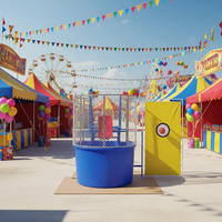 Jeu d'amusement extérieur robuste en métal Dunk & Splash Falling Man pour centre commercial et divertissement de carnaval