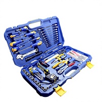 WEIDA – Kit d'outils à main professionnels en acier Cr-V, 60 pièces, série 10 mm, jeu de clés et douilles, W09516
