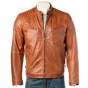 Fashionable <b>High</b> Quality Men's PU <b>Leather</b> Jacket Men's Motorcycle Jacket Winter Standard Thickened Warmth Zipper <b>Leather</b> Jacket - Product Image 3