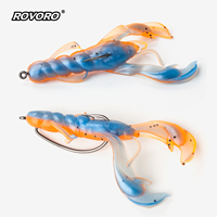 ROVORO Tackle 9003 #   Hameçon de pêche à la ligne en acier à haute teneur en carbone, forgé à plat, à ouverture extra large, avec revêtement nickel noir