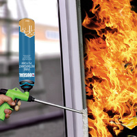 Mousse polyuréthane blanche ignifuge B1 à facteur d'isolation supérieur pour portes, fenêtres, menuiserie et construction