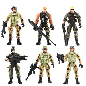 Figurine de soldat de la police <span class=keywords><strong>militaire</strong></span> transfrontalière, <span class=keywords><strong>jouet</strong></span> en plastique de 10 cm, modèle articulé, emballage avec porte-carte - Product Image 1