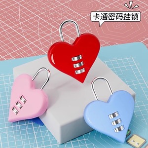 กุญแจล็อครูปหัวใจแบบผสมผสาน 3 หลัก สำหรับกระเป๋าเดินทาง ตู้เก็บของ จักรยาน และที่เก็บของ - Product Image 1