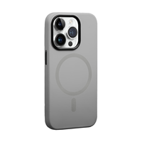 Coque de téléphone en silicone liquide magnétique puissant pour iPhone 17 Pro, 17 Air, 16e, 15 Pro, 14, 13 – Protection intégrale antichoc et agréable au toucher