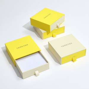 Boîte cadeau avec logo personnalisé, boîte d'emballage en carton rigide bicolore pour bijoux, cosmétiques, cadeaux de mariage - Product Image 2