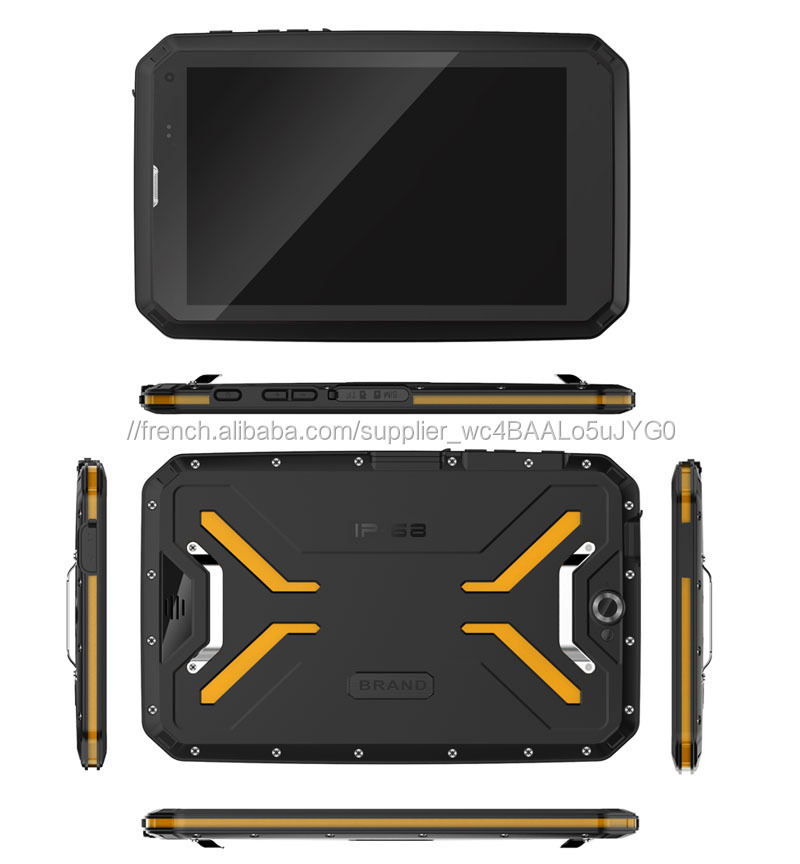 Le moins cher Scanner de codes-barres d'usine Tablette durcie NFC Android Tablette durcie avec 8 pouces Android 7.0