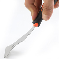 Spatule multifonctionnelle en acier inoxydable de haute qualité avec manche en plastique, outil de peinture, outil d'impression 3D, kit de peinture