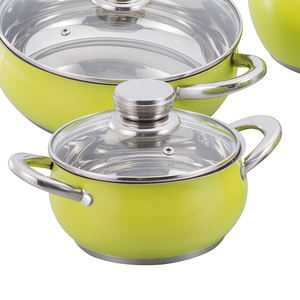 Лидер продаж, набор полезных красочных кастрюль и сковородок, посуда с Индукционным дном - Product Image 6