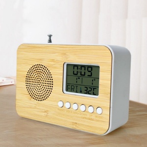 Emaf בית תפאורה קידום מכירות טמפרטורה צד מיטה נייד אזעקת במבוק לוח שנה דיגיטלי <span class=keywords><strong>lcd</strong></span> מסך שעון שולחן עם רדיו - Product Image 1