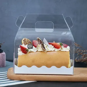 도매 사용자 정의 애완 동물 투명 치즈 케이크 케이크 포장 상자 대량