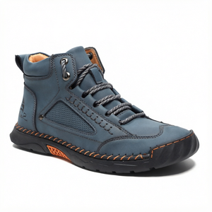 Botas Martin de Piel Sintética para Hombre, Botines con Cordones Hechos a Mano, Zapatos Casuales para Caminar - Product Image 1