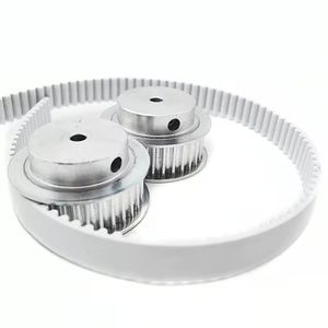 Courroies de distribution en polyuréthane à denture en acier HTD 3M S3M <span class=keywords><strong>5M</strong></span> S5M HTD5M HTDS5M, couleur blanche et noire, <span class=keywords><strong>largeur</strong></span> 20 mm - Product Image 6