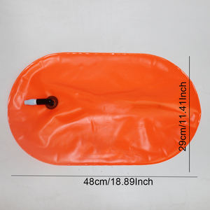 Venta caliente boya de natación de PVC flotador de seguridad en agua abierta bolsa de flotación inflable bolsa de secado de aire para nadadores para acampar senderismo - Product Image 2