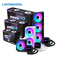 Refroidisseur liquide LOVINGCOOL avec logo personnalisé, petite série/petit lot, 240 mm, 360 mm AIO, vente en gros, technologie anti-fuite, refroidisseur liquide pour CPU
