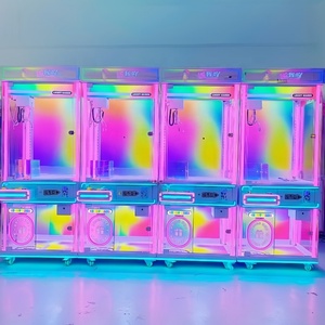 Hoàn toàn trong suốt đồng tiền hoạt động trò chơi đồ chơi Grabber giải thưởng Quà Tặng Búp Bê Máy <span class=keywords><strong>Arcade</strong></span> Claw cần cẩu máy - Product Image 6