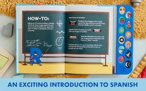 Libro de sonido de <span class=keywords><strong>vocabulario</strong></span> interactivo español-inglés para niños, tablero de bebé parlante de 12 botones, tablero de Educación Temprana, aprendizaje de impresión - Product Image 6