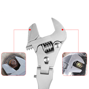 Vendita calda 10 "Multi-funzionale 5 in 1 chiave regolabile a doppia funzione di lavoro pieghevole testa a cricchetto chiave - Product Image 3