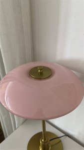 Lámpara de Mesa Nórdica de Vidrio, Lámpara de Noche LED Decorativa con Protección Ocular y Atenuación para Sala de Estar, Estudio y Dormitorio - Product Image 6