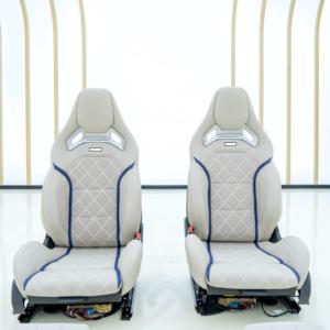 Sièges de voiture sport en fibre de carbone sur mesure, fabrication directe, matériaux personnalisés, adaptés aux Mercedes A35 C43 C63 Classe E - Product Image 2
